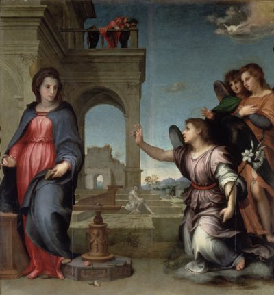 Aankondiging, 1512 door Andrea del Sarto